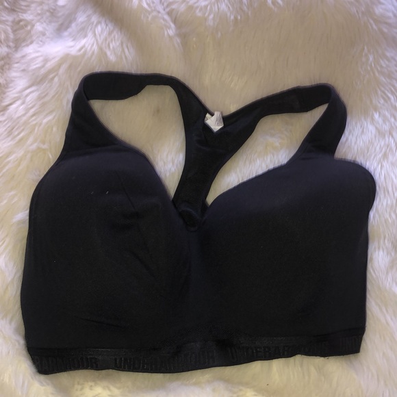 Under Armour sports bra with bra clasp and mesh racer back w/ padding, like new! - Picture 3 of 7